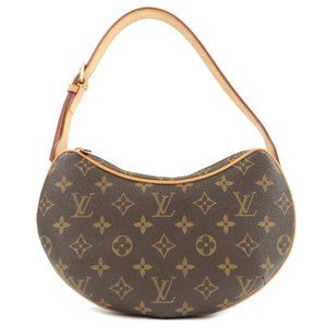 Pochette Croissant Monogram Canvas Shoulder Bag
